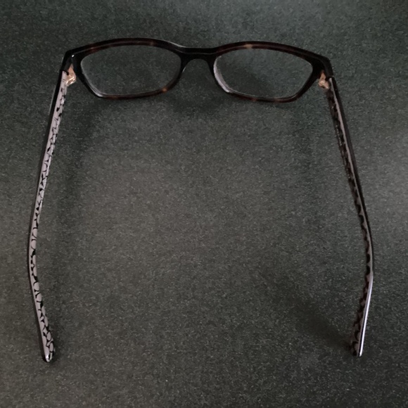 Coach Prescription Eyeglasses 5291 Dark Tortoise/Dark Tortoise Military Sig C - Picture 8 of 11